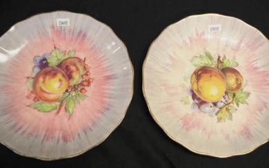 Pair Royal Staffordshire Clarice Cliff plates