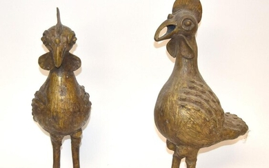Pair of African Bronze Birds