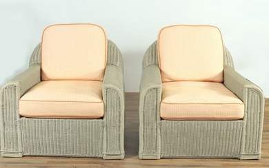 Pair of Palecek Outdoor Lounge Chairs