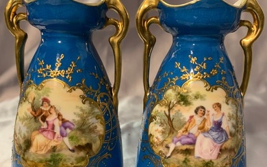 Pair of Royal Vienna vases