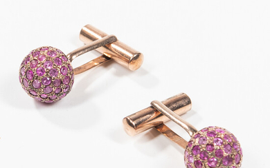 Pair of Ruby Cuff Links