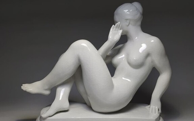 Pál Pátzay (1896-1979) - Nude Woman - Large sculpture - Ceramic