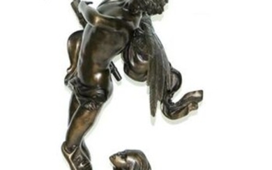 Palatial Bronze Figural Group Sculpture