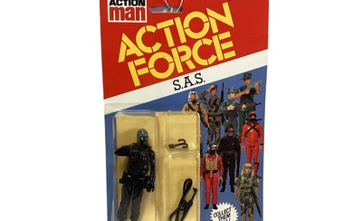 Palitoy Action Man Action Force Series 1 S.A.S, on card with blister pack (1)
