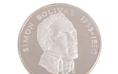 Panama/SILBER - 20 Balboas 1974, Simon Bolivar