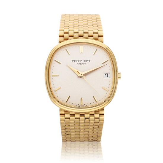 Patek Philippe Reference 3734/002 Golden Ellipse | A yellow gold cushion shaped bracelet watch, Circa 1984