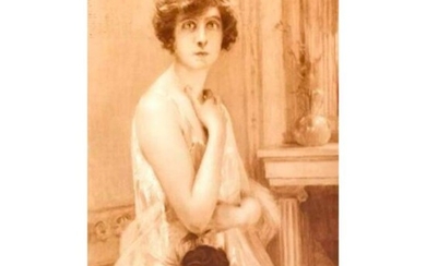 Paul Chabas, 1926 Art Deco Socialite Portrait Print