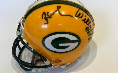Paul Hornung Willie Davis Jan Stenerud Signed Green Bay Packers Mini Helmet JSA