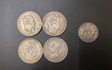 Quatre pièces en argent fin XIXe : - Deux... - Lot 5 - A.Blanchy | E.Lacombe - Bordeaux Chartrons - Bordeaux Enchères