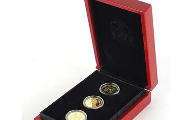 Queen Elizabeth II 2018 Sapphire Jubilee guinea coins, editi...