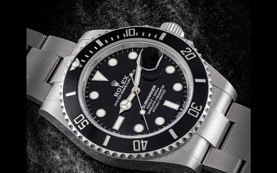 ROLEX. A STAINLESS STEEL AUTOMATIC WRISTWATCH WITH SWEEP CENTRE SECONDS, DATE AND BRACELET SUBMARINER MODEL, REF. 126610LN, CIRCA 2020