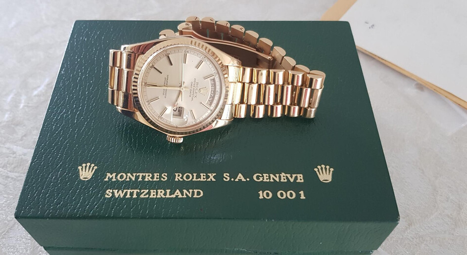 ROLEX DAY DATE OYSTER PERPETUAL 18 KT GELBGOLD.