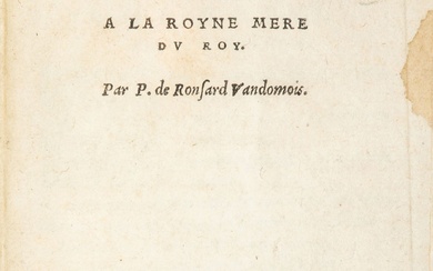 RONSARD (Pierre de).