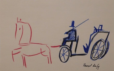 Raoul Dufy, Manner of: Le Carrose Etudi (Carriage)