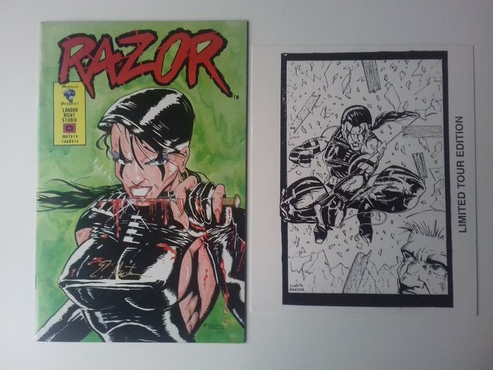 Razor#0 - Signed Limited Tour Edition With Print - First edition
