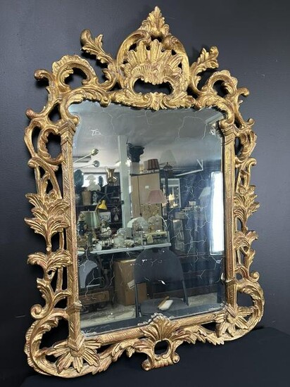 Rococo Gilt Carved Wood Mirror