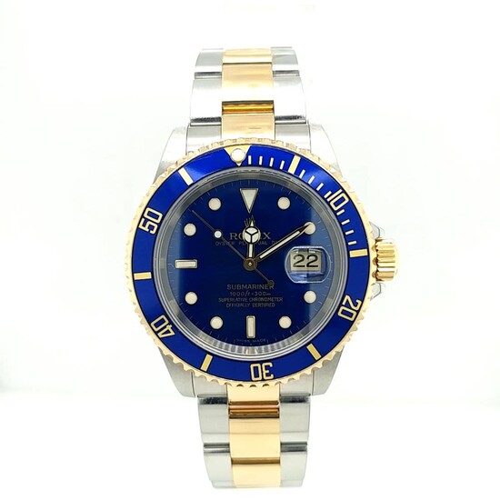 Rolex 2T Oyster Perpetual Submariner Blue Dial GTS