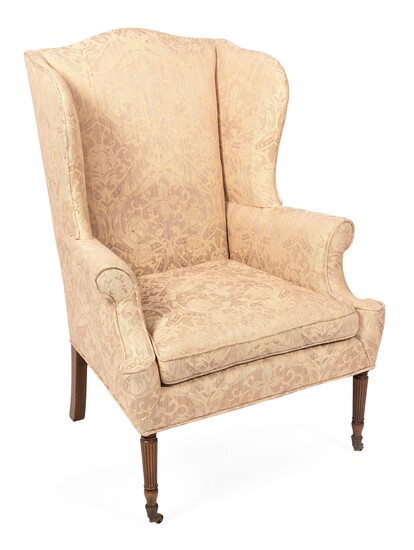 SHERATON-STYLE WING CHAIR