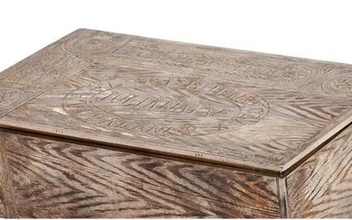 SOTHEBY's - LARGE RUSSIAN SILVER TABLE CIGAR BOX