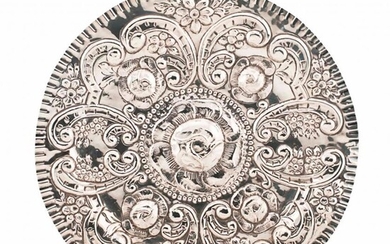 SPANISH SILVER TRAY, END C19th - EARLY C20th.