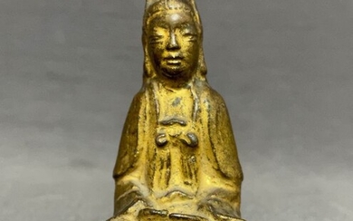 Sculpture - Bronze - Guanyin - Chinese - Devotional sculpture - High quality - China - Ming Dynasty (1368-1644)