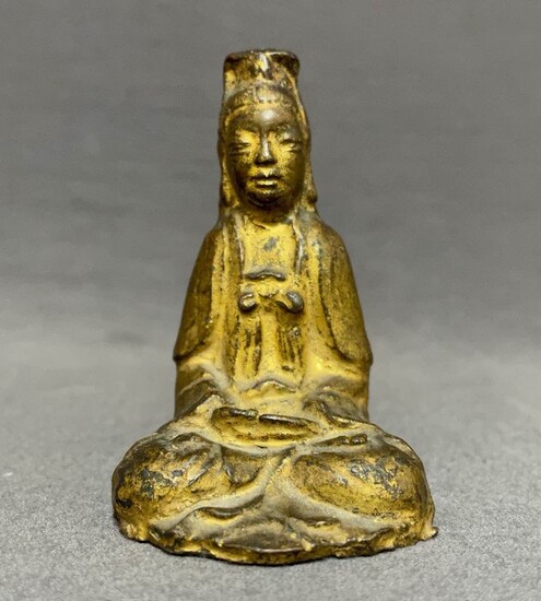 Sculpture - Bronze - Guanyin - Chinese - Devotional sculpture - High quality - China - Ming Dynasty (1368-1644)