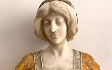 Sculpture, Buste de femme - 40 cm - Marble