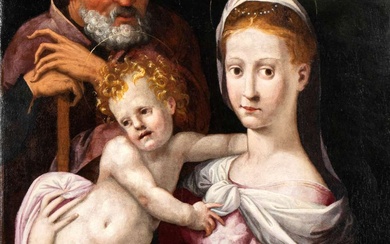 Scuola fiorentina, secondo quarto del XVI secolo () Sacra Famiglia Olio su...