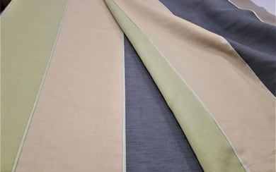 Semi-blackout fabric Saroglia&Taverna - 630 x 310 cm - Linen, Resin/Polyester - 21st century