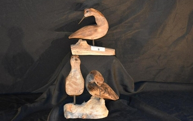 Set Of 3 Driftwood Shore Birds