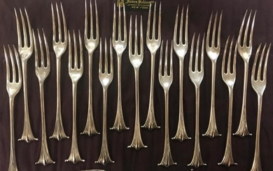 Set of 18 Sterling Silver London England Forks