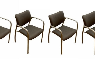 Set of 4 Herman Miller Aside Stackable Chairs