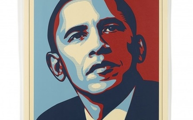 Shepard FAIREY ( OBEY GIANT) (Américain - Né en 1970) Obama Progress - 2008