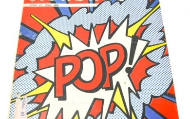 Signed Lichtenstein "Pop!" 1966 Newsweek Cover