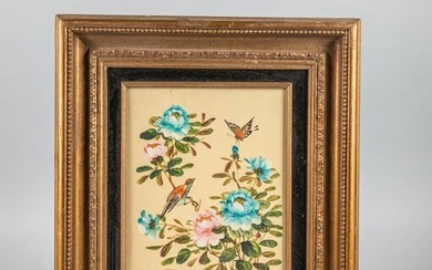 Signed Vintage Oil Painting with Gilt Frame