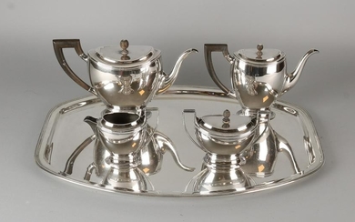 Silver coffee service, 925/000, empire style, with a