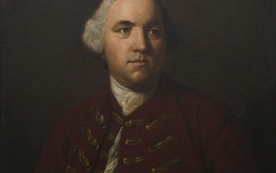 Sir Joshua Reynolds PRA, FRS, FRSA (1723-1792) Portrait of Captain Benjamin Davies (1728-1777/78), half-length, wearing...