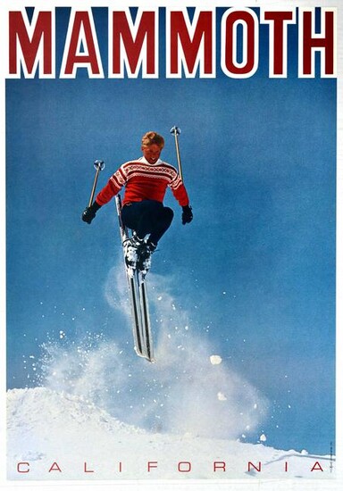 Sport Poster Mammoth Ski California USA