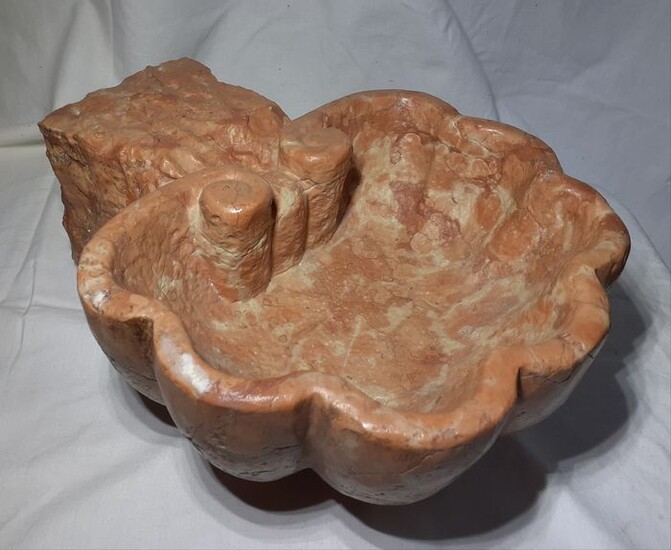 Stoup (1) - Baroque - Red marble from Verona - Late 19th century