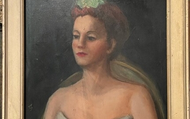 TN Portrait Oil Painting of M. Crichlow, Murfreesboro