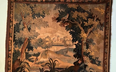 Tapestry, Verdure Aubusson - 196 cm - 162 cm - Wool on Wool - Late 18th century