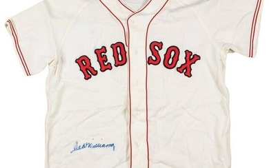 Ted Williams Signed Boston Red Sox Game Model Jersey Beckett COA