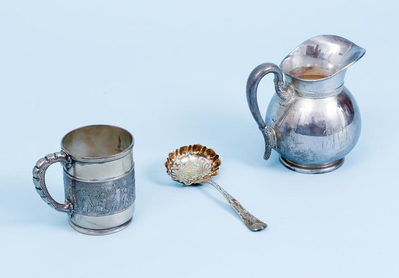 Tiffany 3 pc Sterling Pitcher Cup Spoon