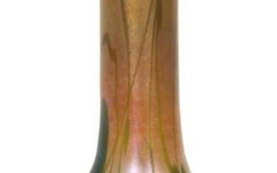 Tiffany Studios Leaf & Vine Favrile Glass Vase