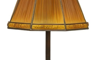 Tiffany Studios "Linenfold" Table Lamp
