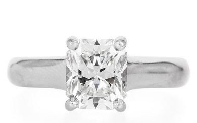 Tiffany & CO 1.90ct Diamond Platinum Solitaire Engagement Ring