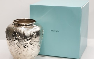 Tiffany & Co. Audubon Sterling Bird Vase