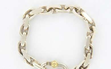 Tiffany & Co Makers Wide Chain Bracelet 18K Gold & Silver