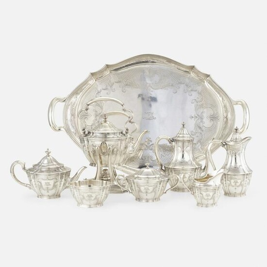 Tiffany & Co., tea and coffee service with tray