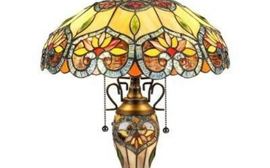 Tiffany-style Stained Glass Table Lamp